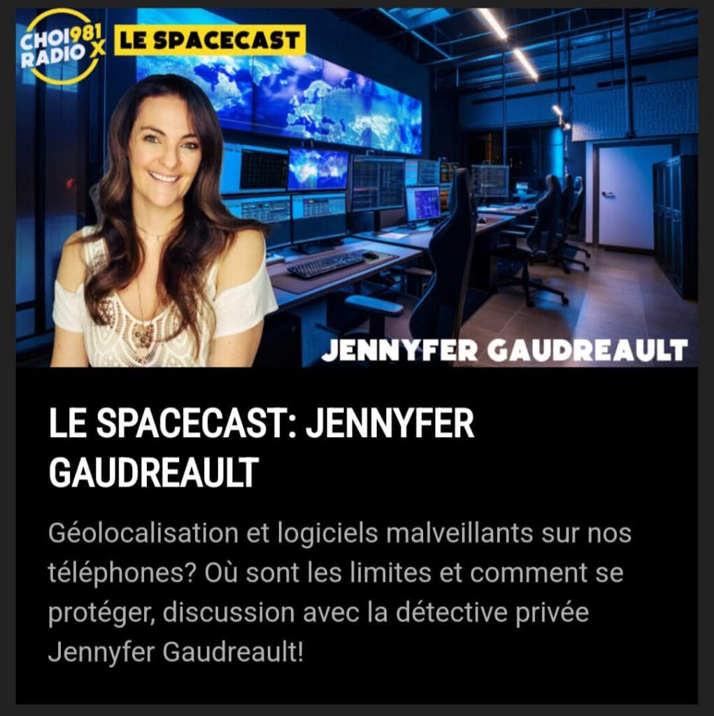 Le Spacecast - Jennyfer Gaudreault - Géolocalisation et logiciels malveillants sur nos téléphones